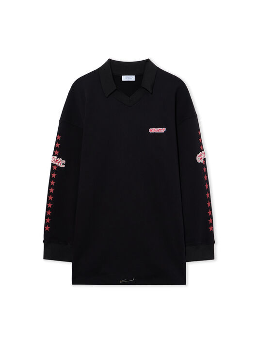 OFF WHITE Off White Star Polo Sweatdress Black High Risk Red 2FU00595T
