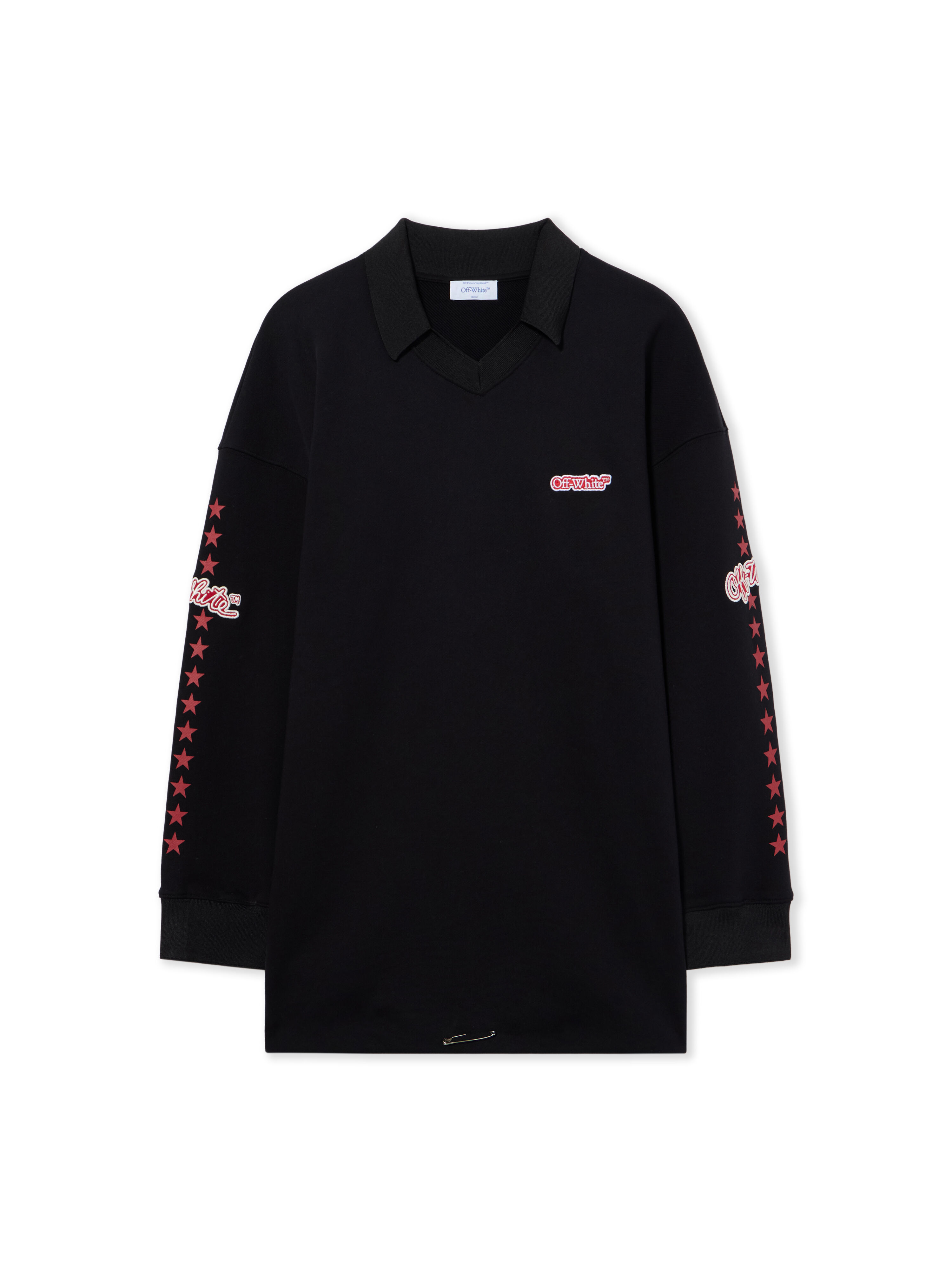 OFF WHITE Off White Star Polo Sweatdress Black High Risk Red 2FU00595T