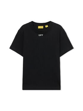 OFF WHITE Diag Watercolor Tee S/S BLACK 44GAA001S26J003