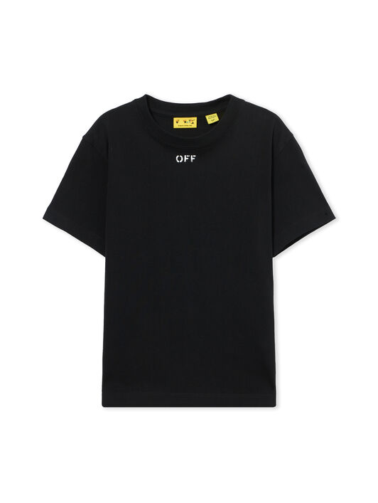 OFF WHITE Diag Watercolor Tee S/S BLACK 44GAA001S26J003