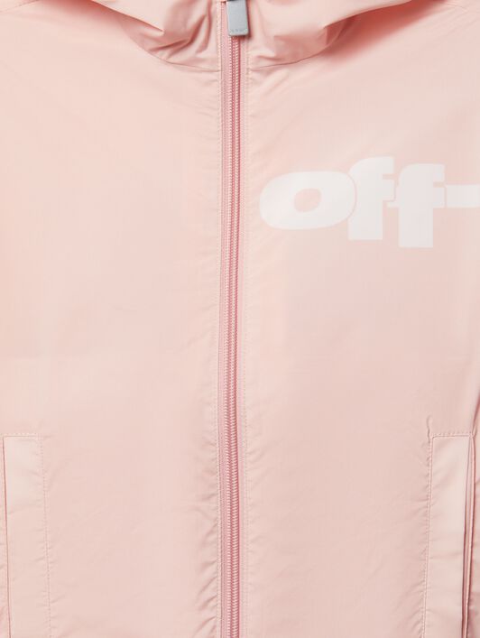 OFF WHITE Giacca A Vento Con Logo Off Split ROSA OGEB004S25FAB001