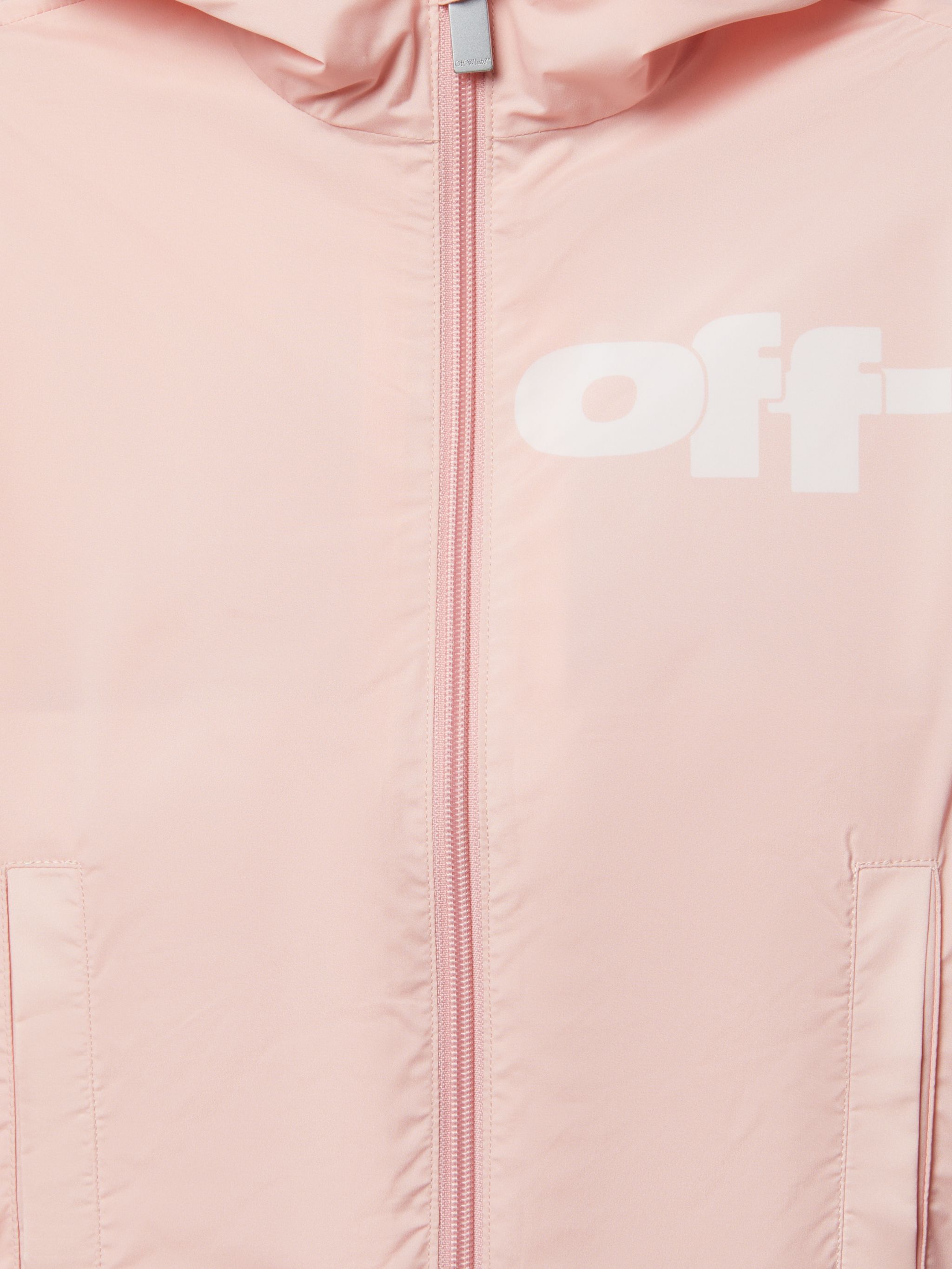 OFF WHITE Giacca A Vento Con Logo Off Split ROSA OGEB004S25FAB001