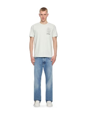 OFF WHITE Outline Double Arrow Slim T-shirt BLUEWASH 44MAA027S26J003
