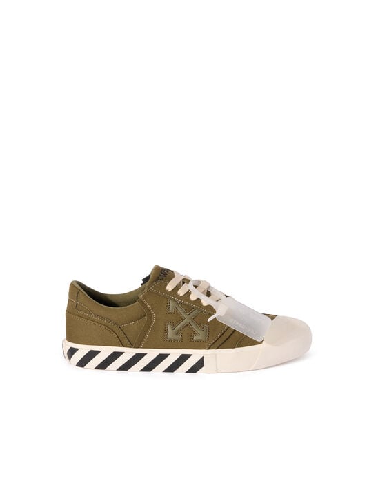 Vulcanized Undercut Sneakers OFF WHITE Vulcanized Undercut Sneakers ARMY GREEN - ARMY GREEN OMIA2A2F25FAB001