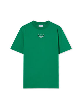 OFF WHITE Bandana Arrow T-Shirt COLLEGE GREEN WHITE OMAA027S24JER001