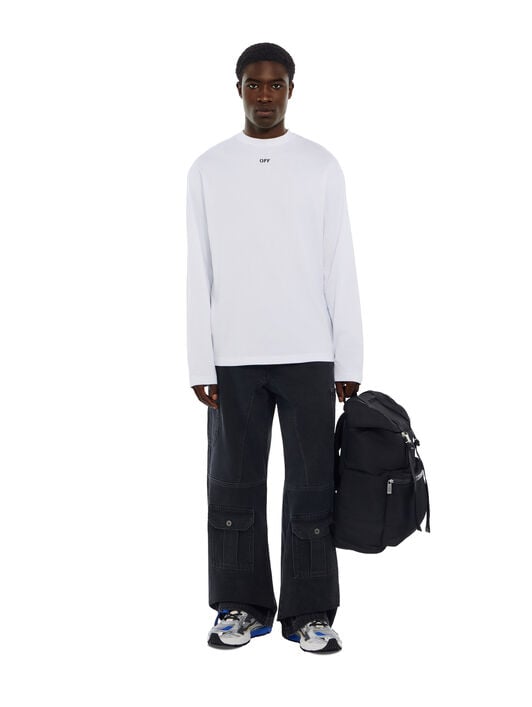 Negative Arrow Skate Long Sleeve T-Shirt OFF WHITE Negative Arrow Skate Long Sleeve T-Shirt WHITE 44MAB09CF26J001