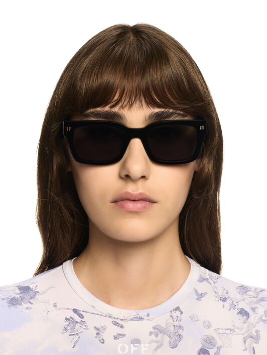 OFF WHITE Schwarz/Dunkelgraue Midland Sonnenbrille SCHWARZ OERI108C99PLA001