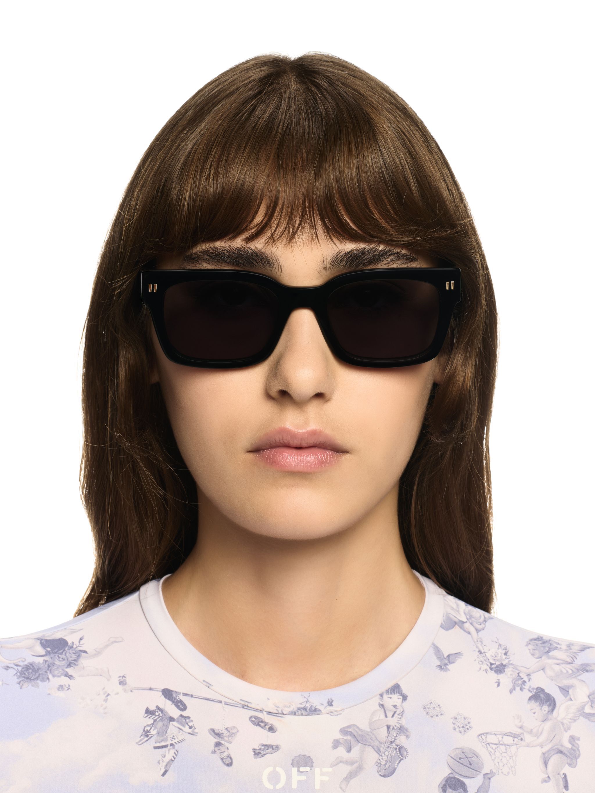 OFF WHITE Schwarz/Dunkelgraue Midland Sonnenbrille SCHWARZ OERI108C99PLA001