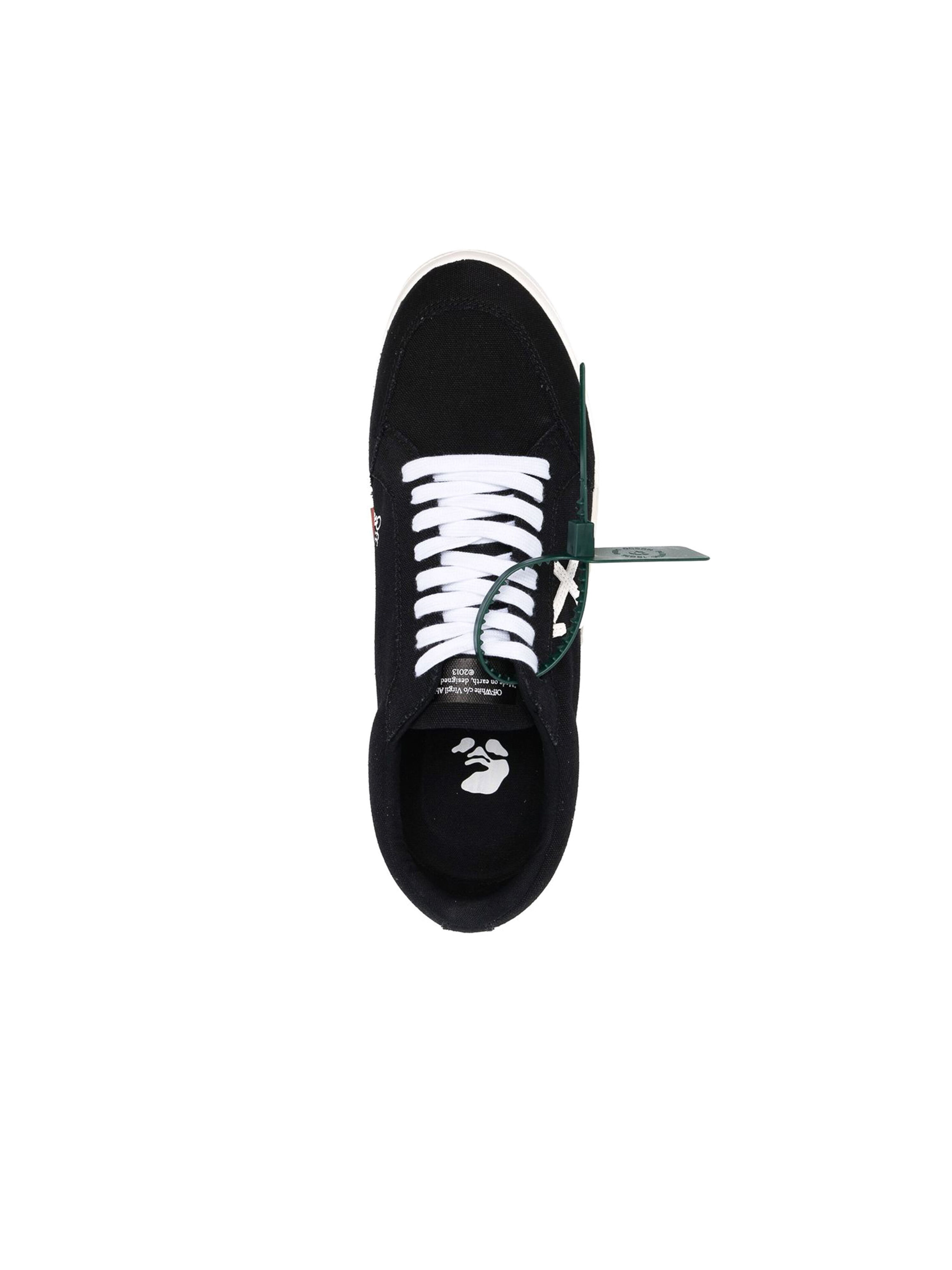 OFF WHITE LOW VULCANIZED CANVAS BLACK WHITE OMIA085C99FAB002