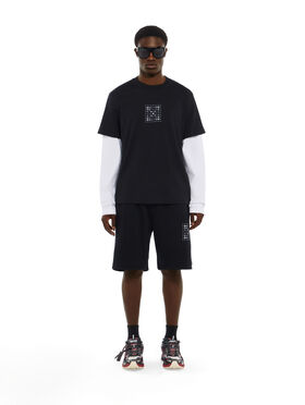 OFF WHITE Dotted Arrow Double Sleeve Regular Long Sleeve T-Shirt BLACK 44MAB09RG26J002