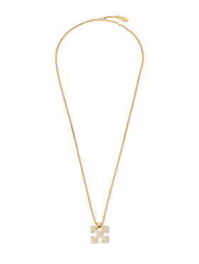 OFF WHITE Arrow Diamond Pendant Necklace GOLDMETAL C06545