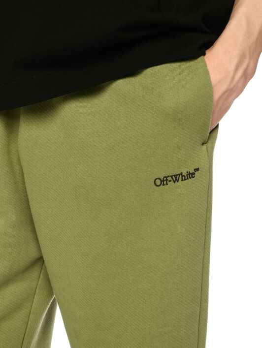 OFF WHITE Windy Arrow Sweatpants GREEN OMCH054F24FLE003