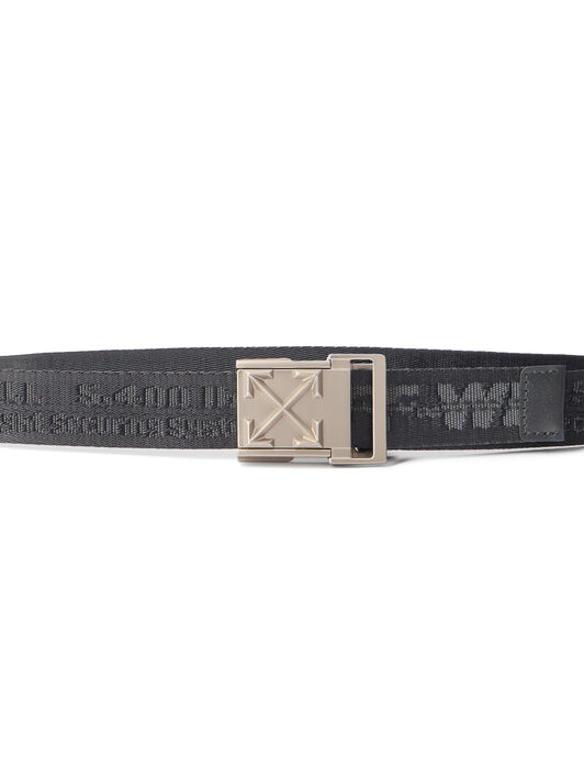 OFF WHITE Heritage Tape Belt BLACK OBRB001C99FAB001