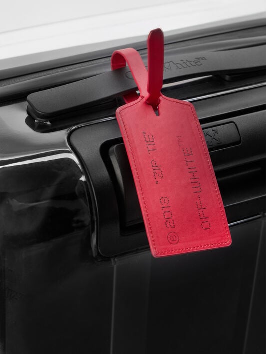 "For Travel" Arrow Suitcase OFF WHITE "For Travel" Arrow Suitcase TRANSPARENT OWZH001C99PLA001