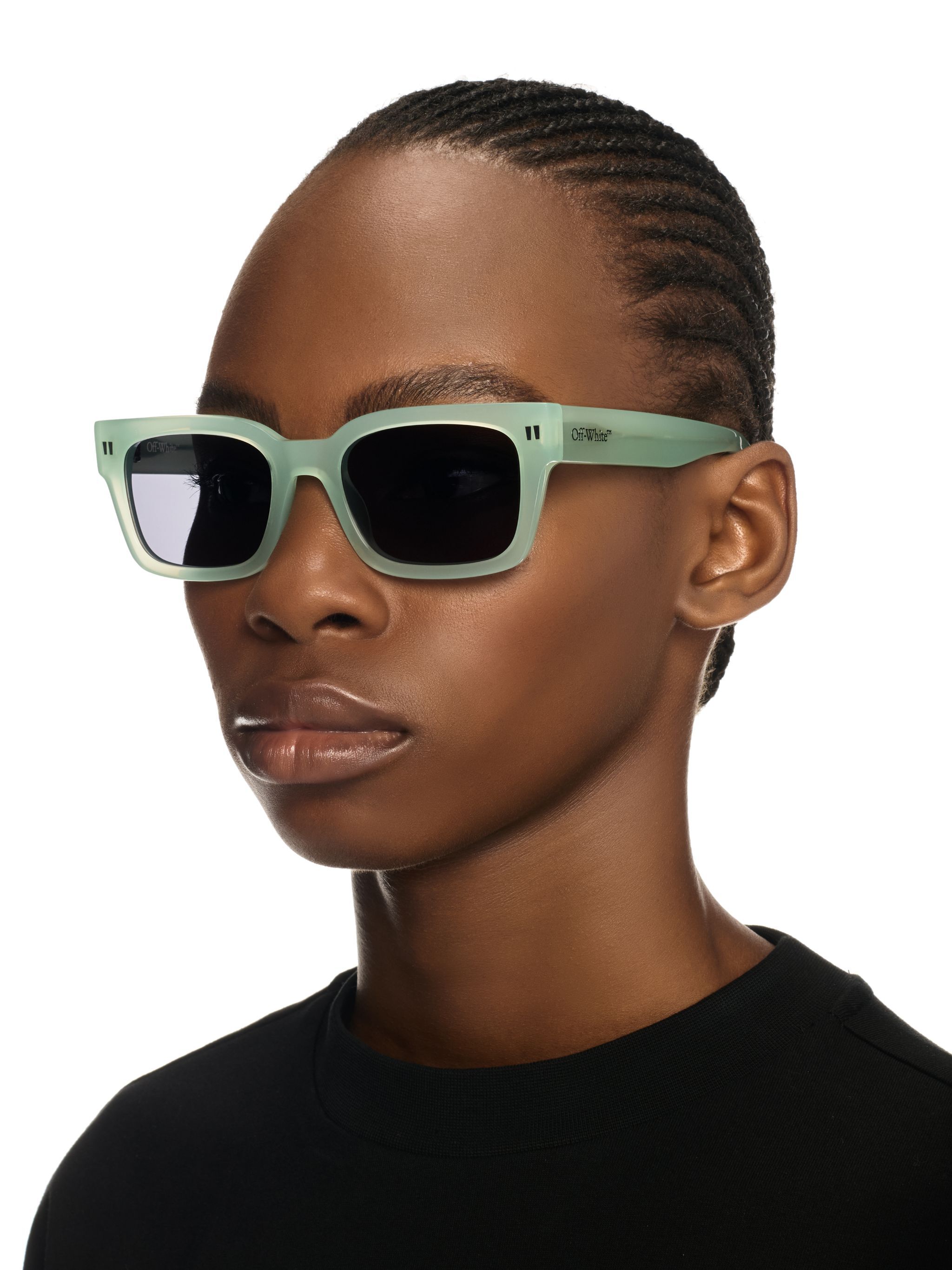 OFF WHITE Midland Sunglasses GREEN OERI108C99PLA001