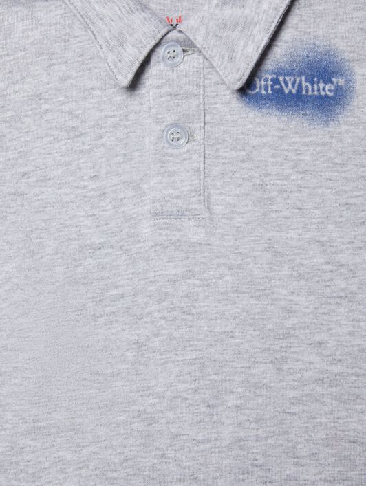 OFF WHITE Spray Arrow Polo GREY OBBX001S25JER001