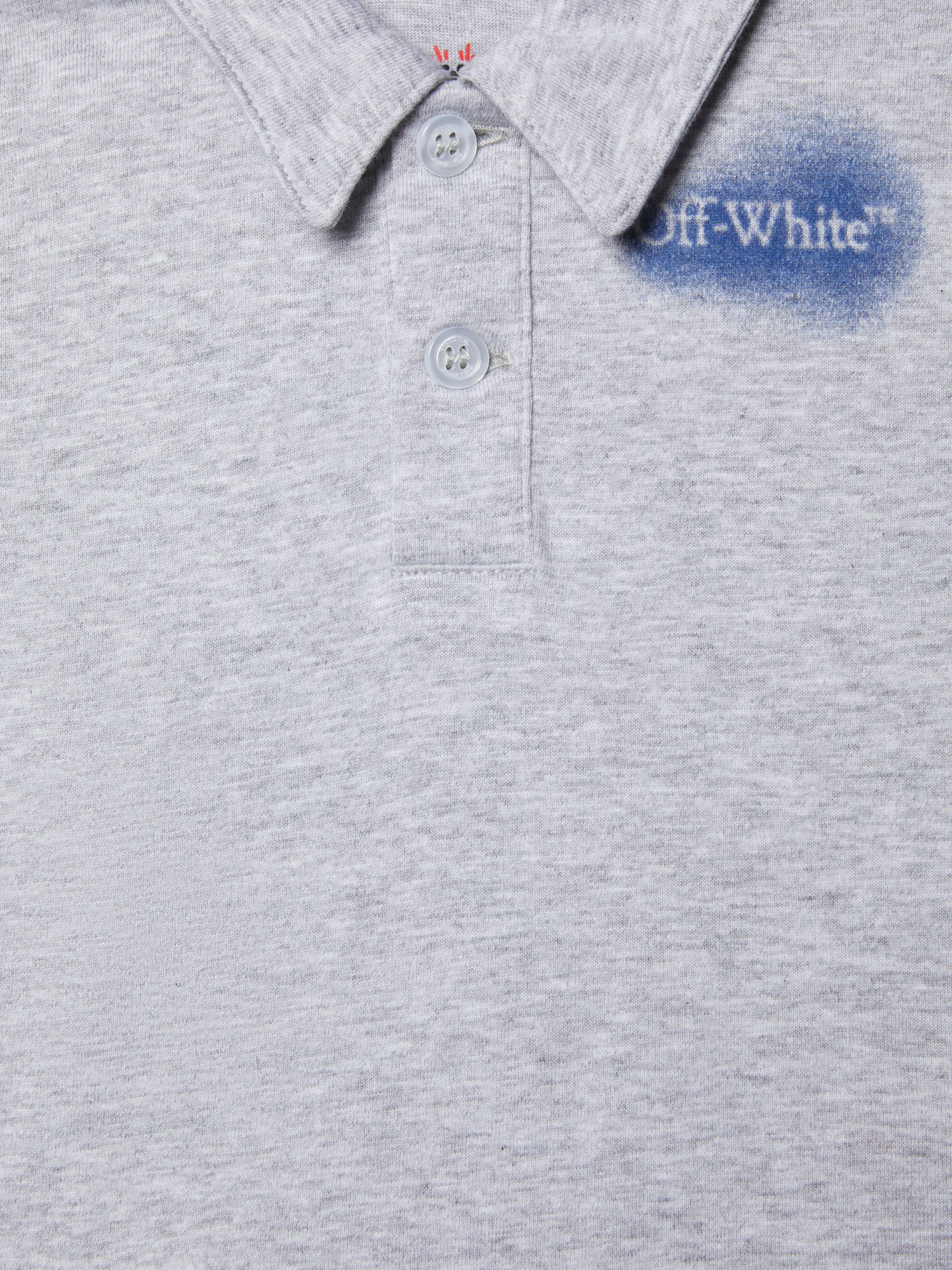 OFF WHITE Spray Arrow Polo GREY OBBX001S25JER001