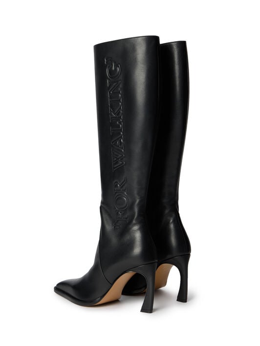 For Walking Loop Boots OFF WHITE For Walking Loop Boots BLACK -BLACK OWIE04LF25LEA001