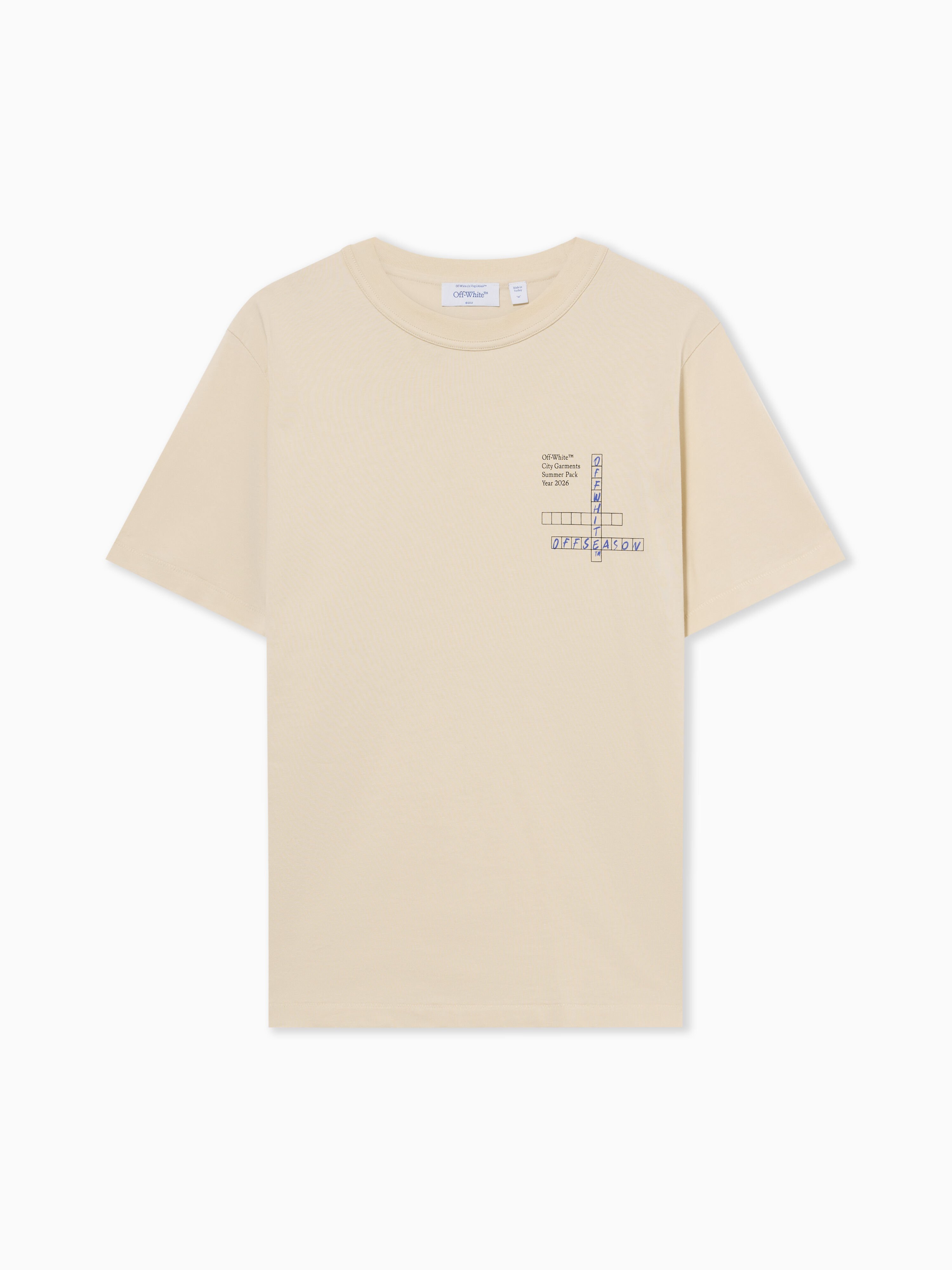 Connect Dots Regular T-Shirt OFF WHITE Connect Dots Regular T-Shirt BEIGE 44MAA16MF26J00O