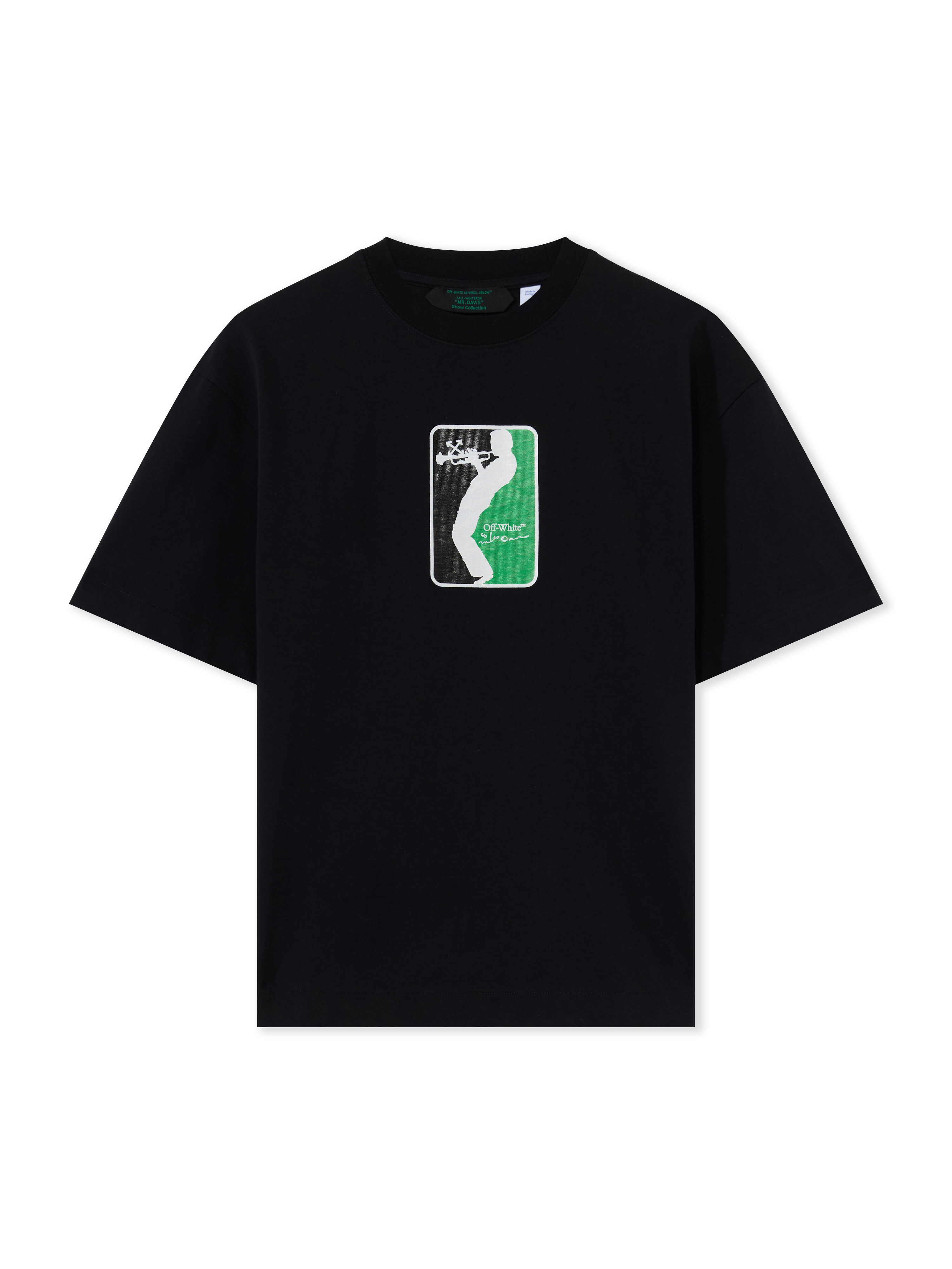 Miles Davis League Skate T-Shirt OFF WHITE Miles Davis League Skate T-Shirt Black-Black 2FA00884T