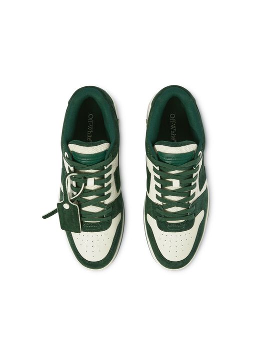 OFF WHITE Sneakers Out Of Office in Pelle Scamosciata GREEN OMIA189S25LEA007