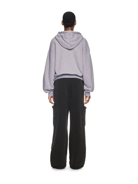 OFF WHITE Grauer Butterfly Hoodie GRAU OWBB058S25FLE001