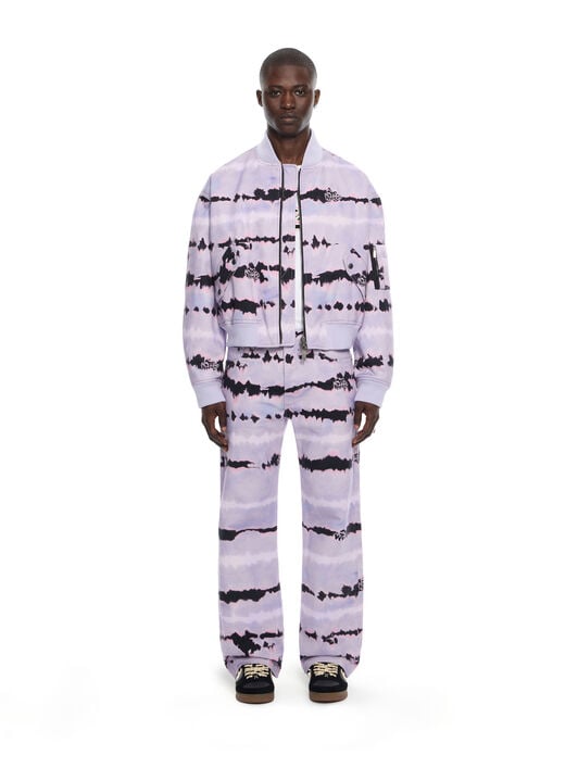 OFF WHITE All-over Tie-dye Cropped Bomber COSMIC SKY 44MEH05ZZ26F002