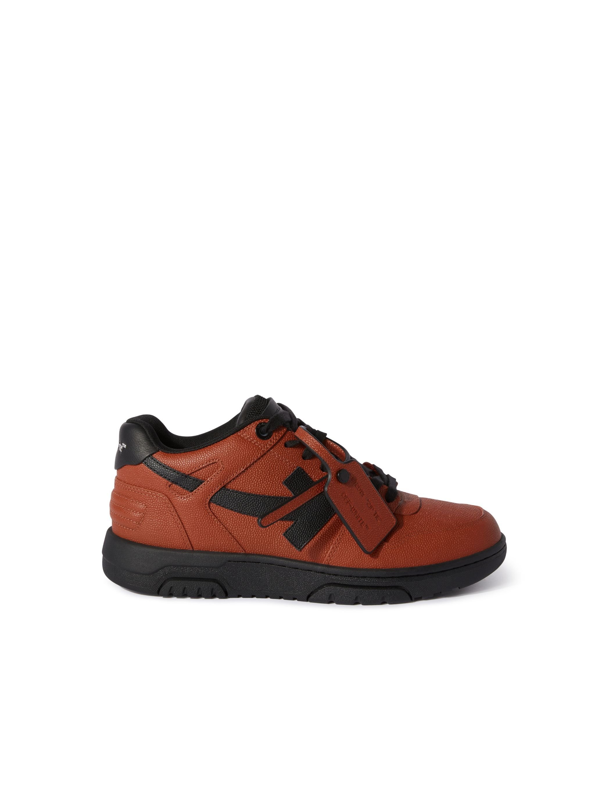 OFF WHITE OUT OF OFFICE BASKET LEDER SNEAKER ORANGE OMIA189F24LEA00D