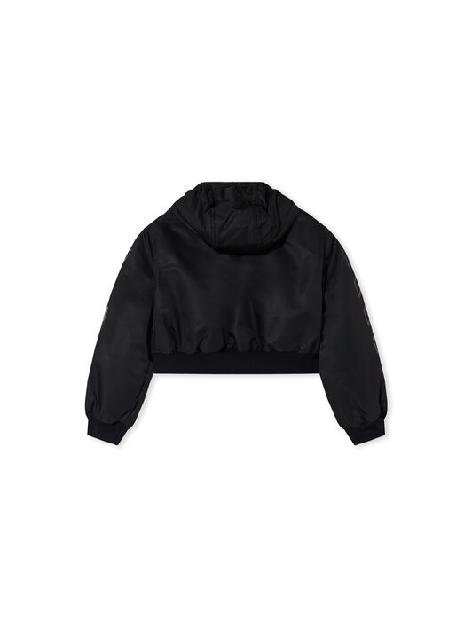 Ribbon Diagonals Cropped Bomber Jacket OFF WHITE Ribbon Diagonals Cropped Bomber Jacket BLACK 44GEH005F26F001
