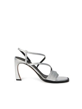OFF WHITE Zip Tie Loop Sandals SILVER - SILVER OWIH003F25LEA001
