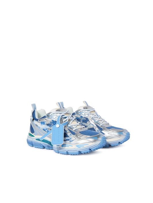 OFF WHITE Silber/Blaue Be Right Back Sneaker BLAU OWIA289S25FAB003