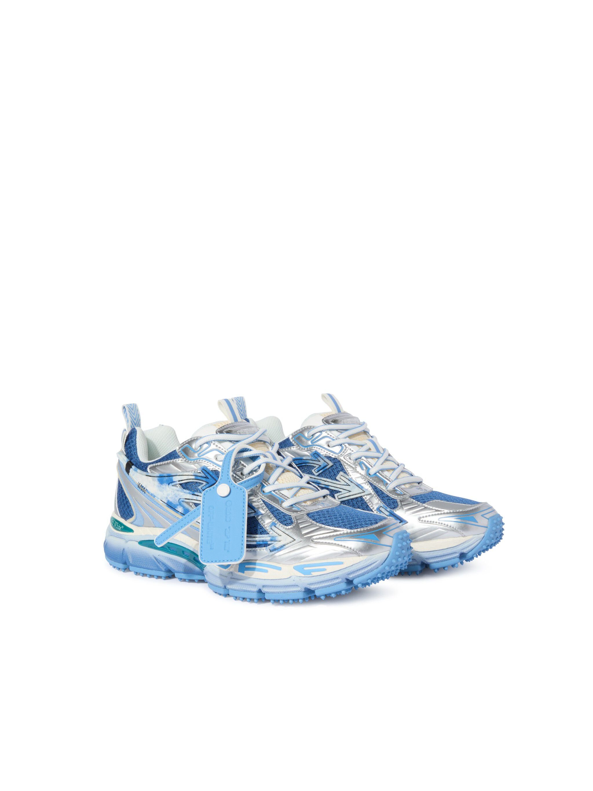 OFF WHITE Silber/Blaue Be Right Back Sneaker BLAU OWIA289S25FAB003