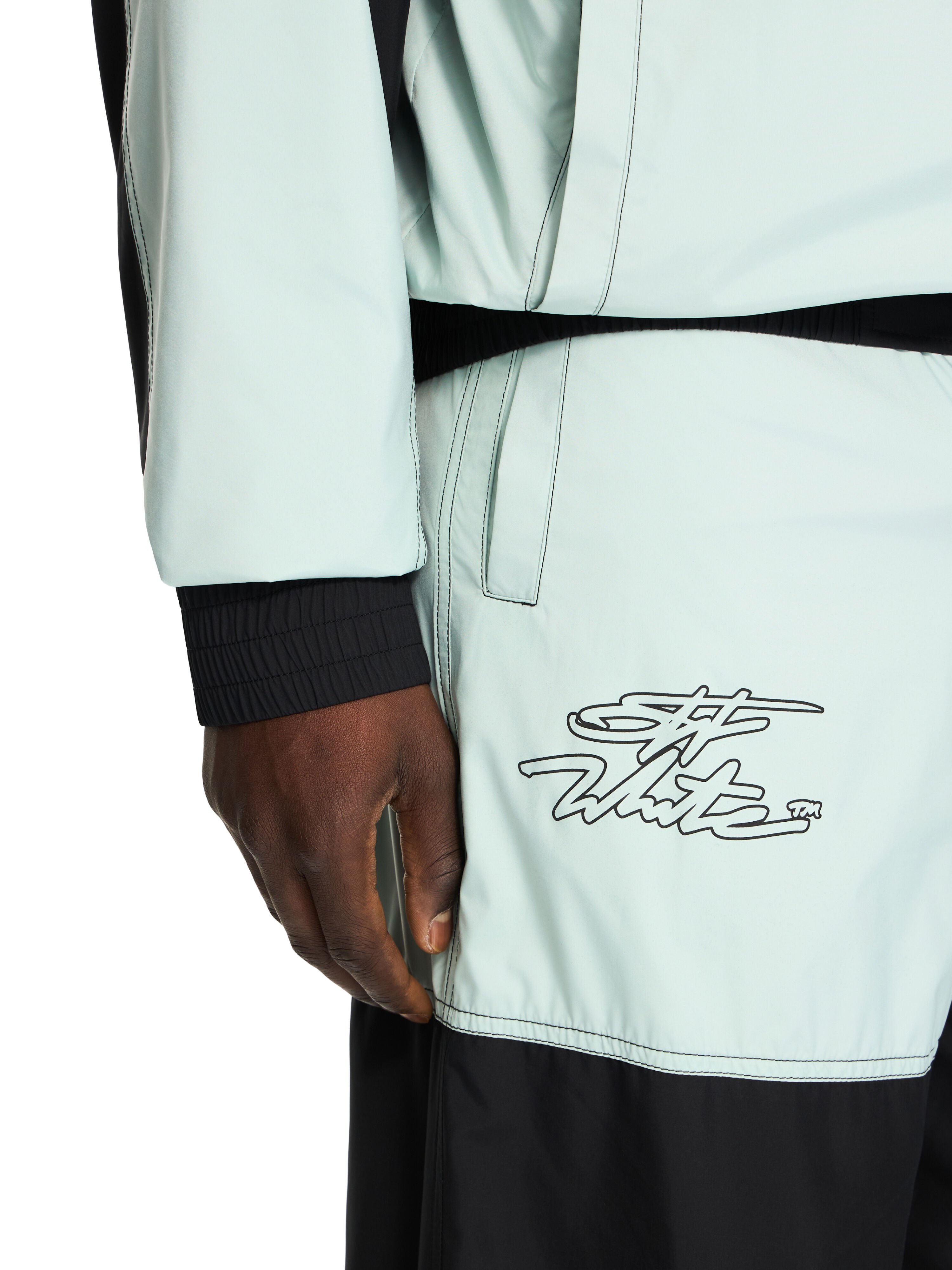 OFF WHITE Marker Cuffed Slouchy Trackpants BLACK 44MCJ03KS26F001