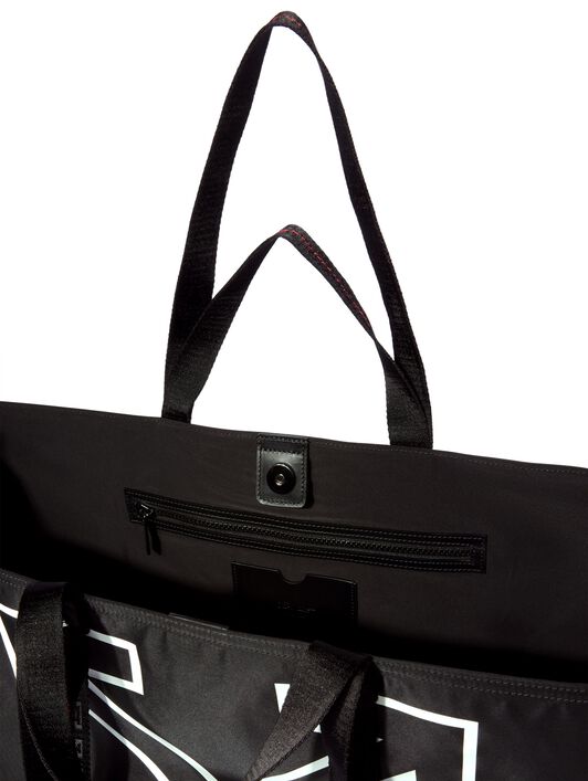 OFF WHITE Heritage Day Off Tote L BLACK - WHITE OMNA20JC99FAB001