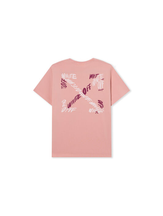 OFF WHITE Arrow Writings T-Shirt BLUSH 44GAA001F26J00A
