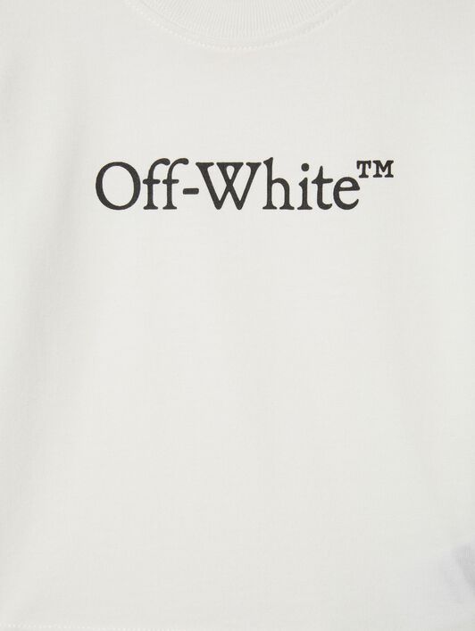 OFF WHITE Bookish Long-Sleeved Top WHITE OBXB001S25JER004