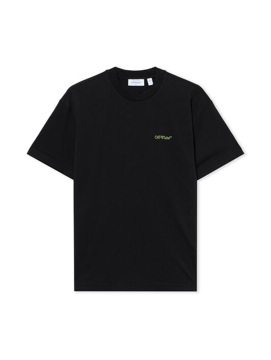 OFF WHITE Arrow Leaves Reg Tee Black-Beech 2AA089S26JER004