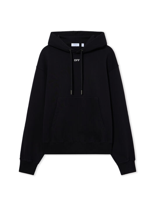 OFF WHITE Industrial Half Arrow Hoodie BLACK 44MBB12NF26F003