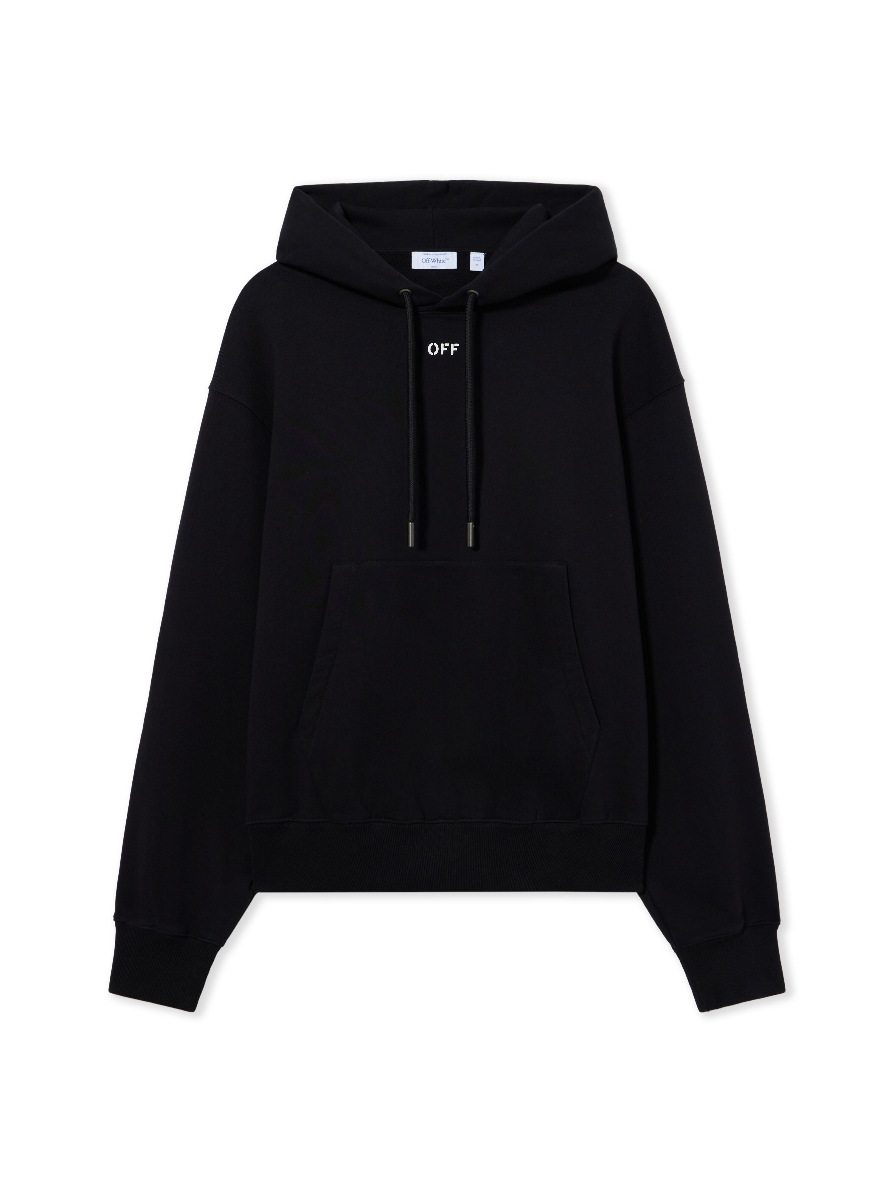OFF WHITE Industrial Half Arrow Hoodie BLACK 44MBB12NF26F003