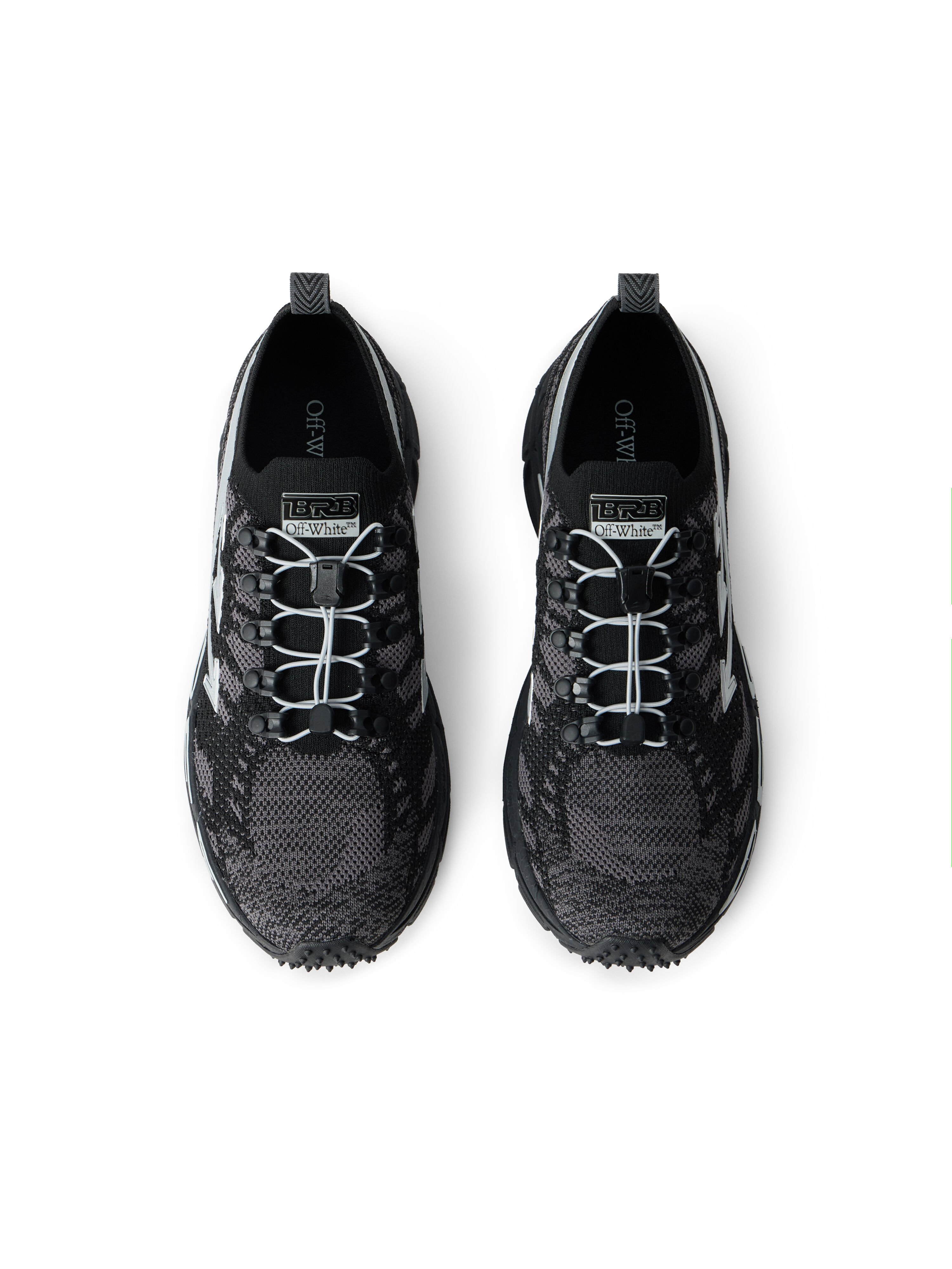 Be Right Back Knit Sneakers OFF WHITE Be Right Back Knit Sneakers BLACK/SILVER OF06207001