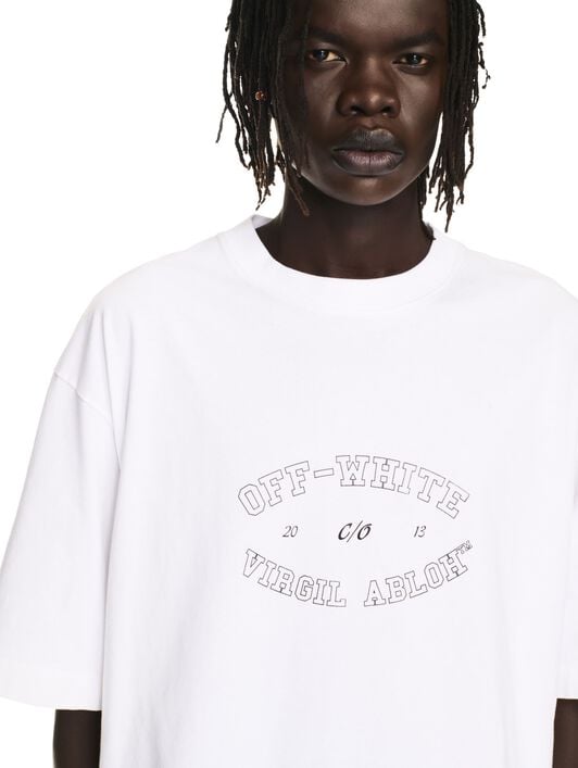 College Skate S/S Tee OFF WHITE College Skate S/S Tee WHITE OMAA120F24JER00M