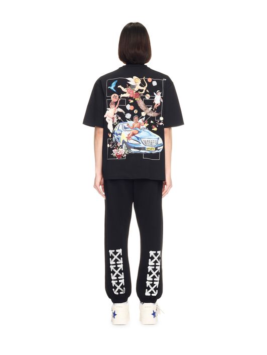 OFF WHITE Black Spray Arrow Sweatpants BLACK OMCH057S25FLE001