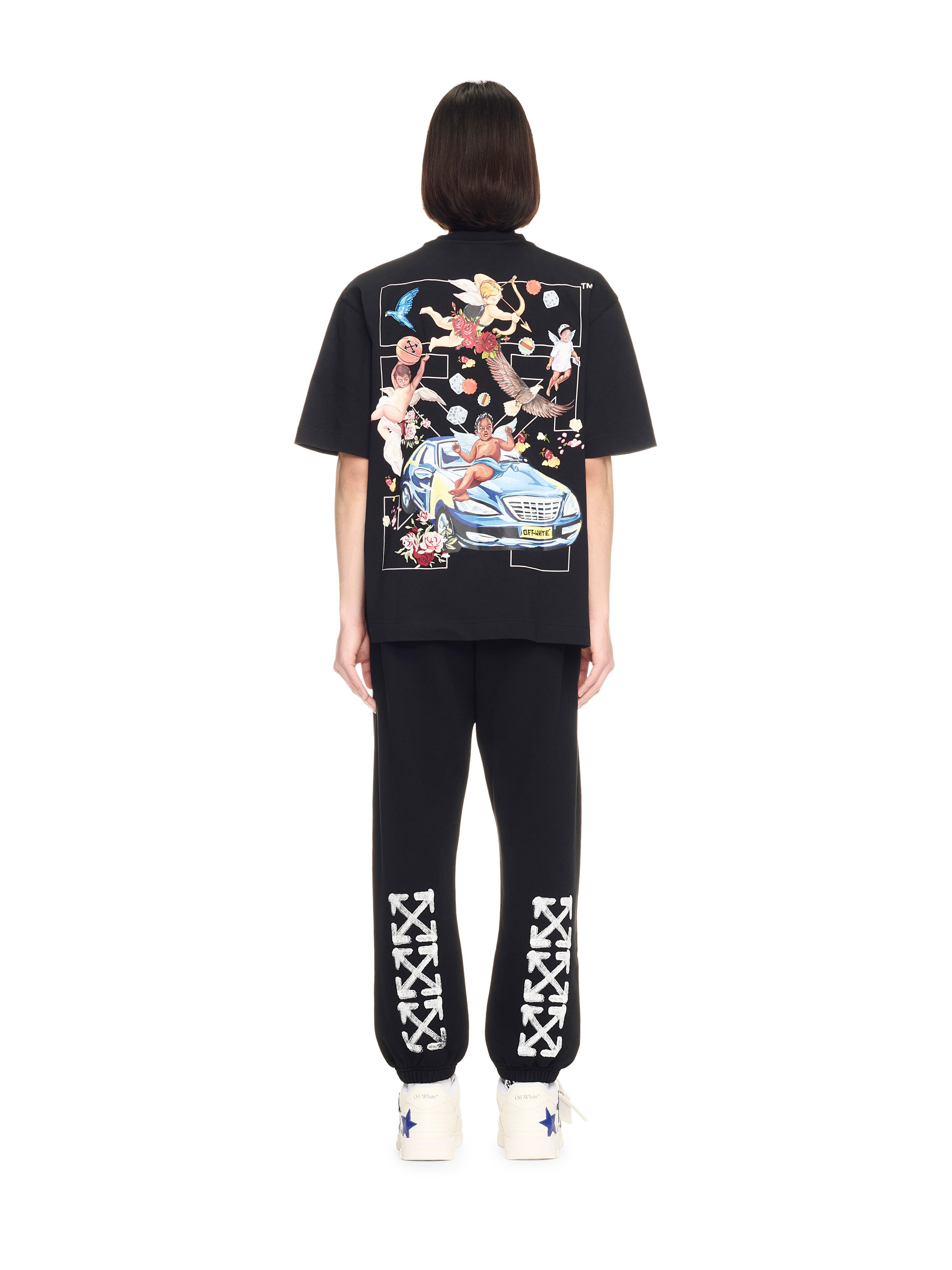 OFF WHITE Black Spray Arrow Sweatpants BLACK OMCH057S25FLE001