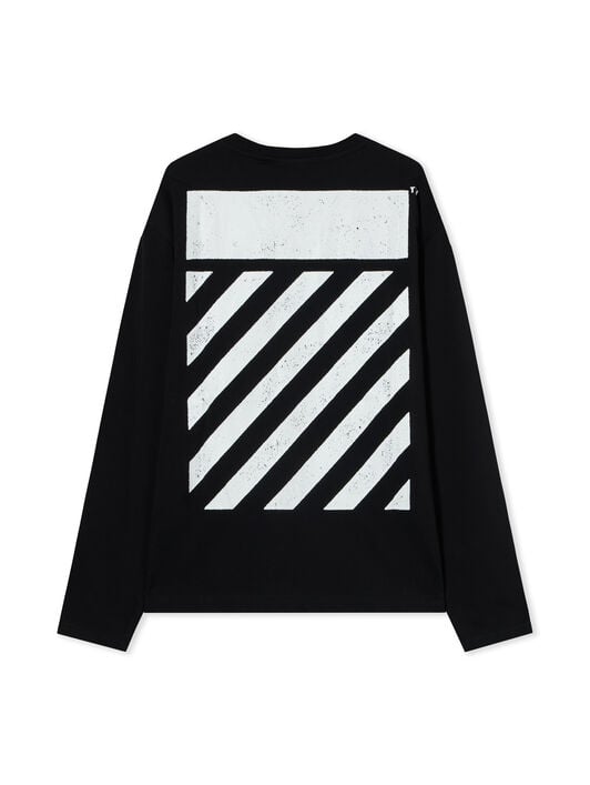 L/AB Diagonal Long-Sleeve T-Shirt LAB L/AB Diagonal Long-Sleeve T-Shirt BLACK 44LABF26T051