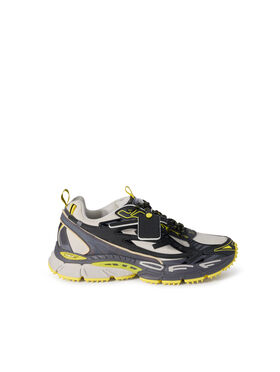 OFF WHITE Be Right Back Sneakers BLACK - LEMON YELLOW OMIA295F25FAB002