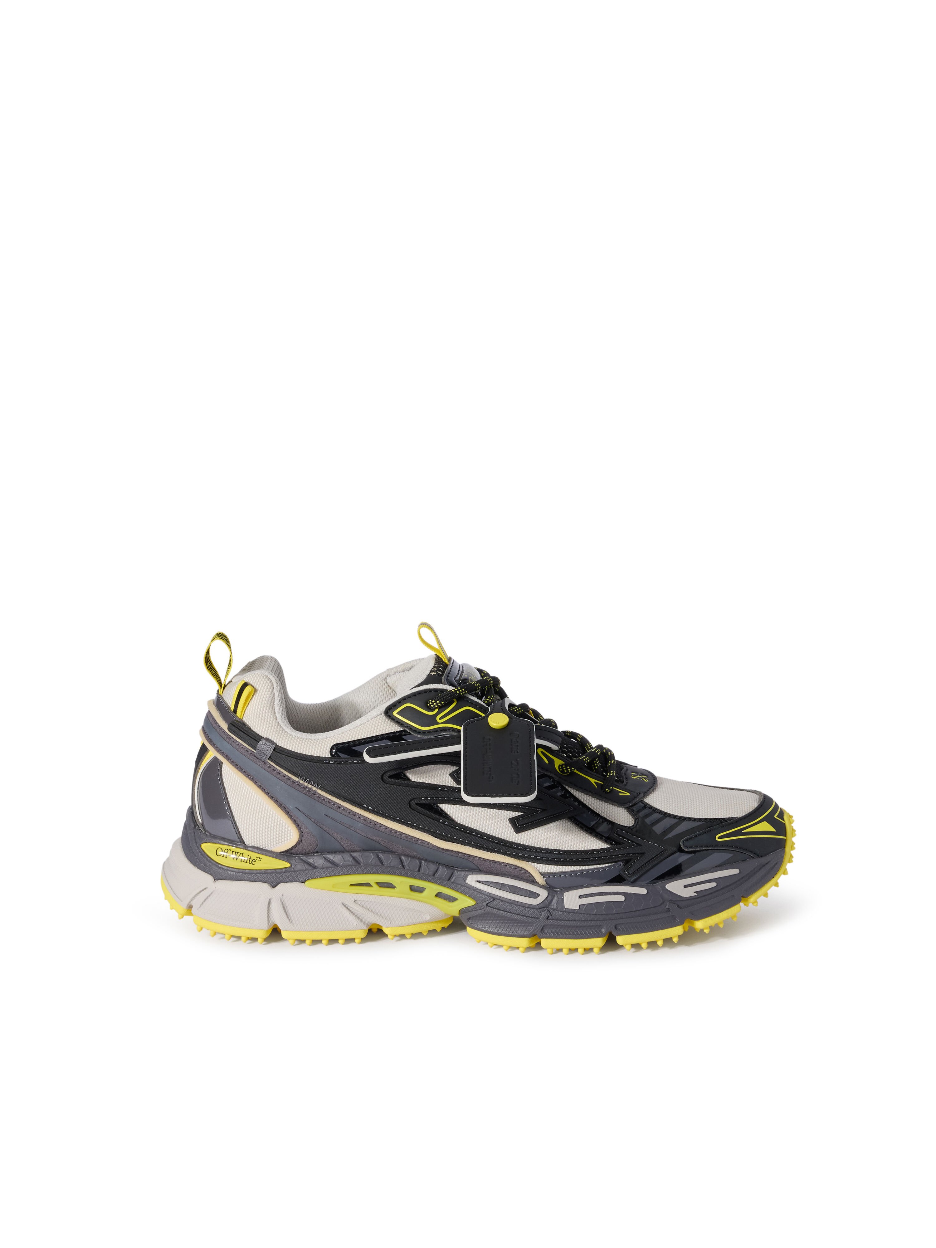OFF WHITE Be Right Back Sneakers BLACK - LEMON YELLOW OMIA295F25FAB002