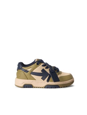 OFF WHITE Out Of Office Sneakers SAND - OLIVE GREEN OBIA011S26LEA001