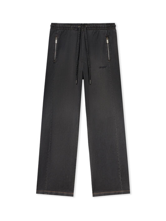OFF WHITE Distress Diag Slouchy Sweatpant HIGHLIGHTED BLACK 44MCH05CS26D002