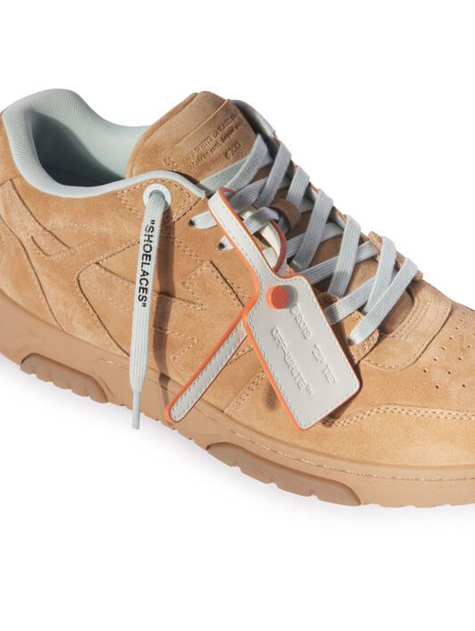 OFF WHITE Camel Suede Out Of Office BROWN OMIA189F24LEA00A