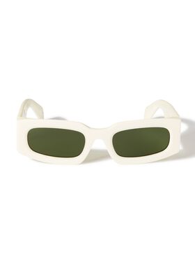 OFF WHITE Weiss/Grüne Cary Sonnenbrille WEISS OERI141S25PLA001